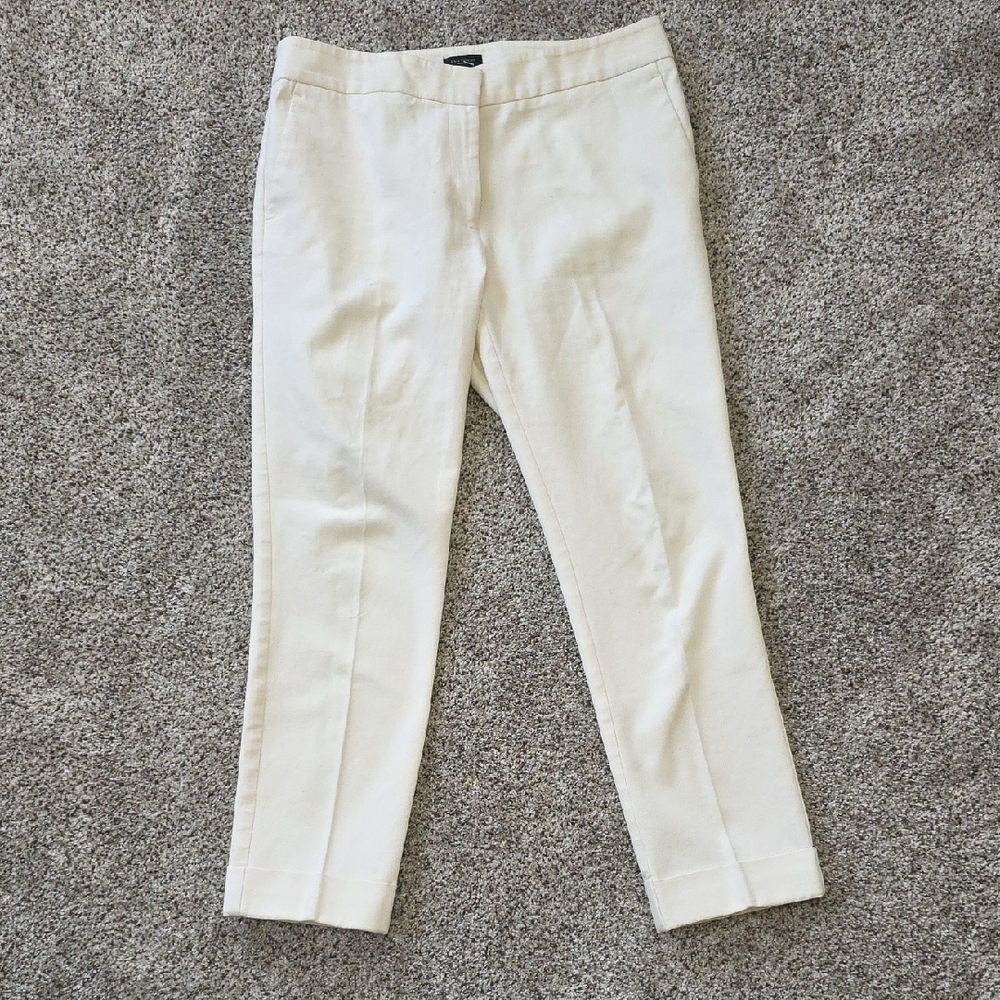 Ann Taylor Cream Signature Pants - Picture 4 of 8